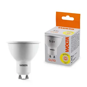 Лампа светодиодная Wolta  GU10 5Вт 3000K 25YPAR16-230-5GU10