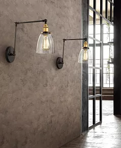 Бра LUMINA DECO Gubi LDW B005-2 BK+PR