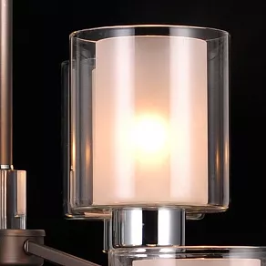 Подвесная люстра Natali Kovaltseva Double DOUBLE 81049-12C  ANTIQUE SILVER