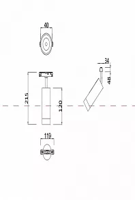 Светильник на штанге Maytoni Focus LED TR019-2-7W4K-B
