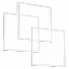 Подвесной светильник Ideal Lux Frame FRAME SP RETTANGOLO BIANCO