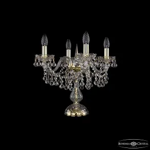 Настольная лампа декоративная Bohemia Ivele Crystal 1409 1409L/4/141-39 G