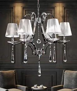 Подвесная люстра LUMINA DECO Venisia LDP 8810-6 SL