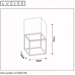 Накладной светильник Lucide Rixt 21120/01/30
