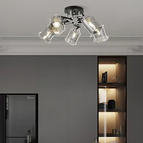 Потолочная люстра Arte Milano AMALFI-323219 323219/5 CR+BK