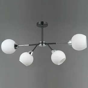 Люстра на штанге ILLUMICO LIBRA IL0715-4CSQ-24 BK CR LIBRA