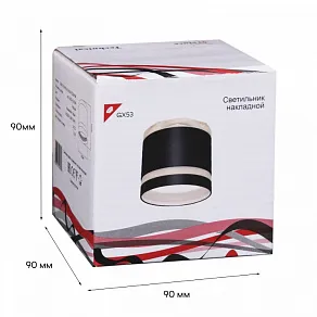 Накладной светильник Reluce  53001-9.5-001LD GX53+LED3W BK