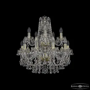 Подвесная люстра Bohemia Ivele Crystal 1409 1409/10+5/195/2d G