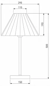 Настольная лампа декоративная Eurosvet Peony 01132/1 хром/серый