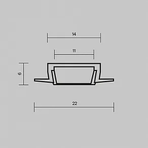 Профиль встраиваемый Maytoni  632010