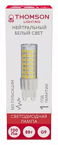 Лампа светодиодная Thomson G9 G9 8Вт 4000K TH-B4215
