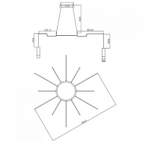 Подвесная люстра Imperiumloft  Suspension01