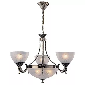 Подвесная люстра Eurosvet Kleo 60006/6 античная бронза