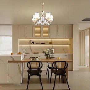 Подвесная люстра Arte Milano Florentia-1097 301097/5 Wh/Gd