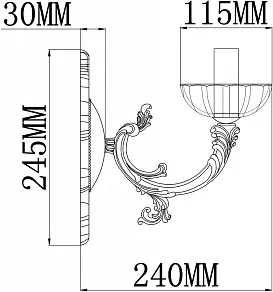 Бра Rivoli Patricia A1 AB Б0038439