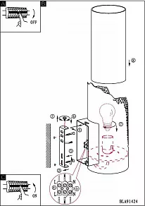 Бра Eglo Nabella 91424