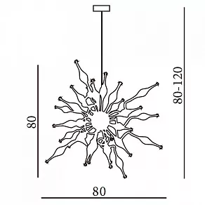 Подвесная люстра Azzardo Pipes AZ0040