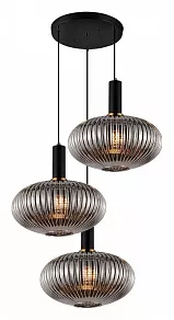 Подвесной светильник LUMINA DECO Floril LDP 1216-3 GY+BK