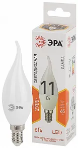 Лампа светодиодная Эра Стандарт E14 11Вт 2700K LED BXS-11W-827-E14