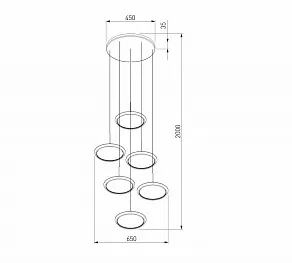Подвесной светильник Eurosvet Crespella 90034/6 золото
