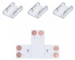 Соединитель лент T-образный жесткий Apeyron Electrics  09-104