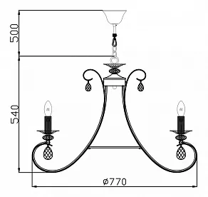Подвесная люстра Maytoni Tango ARM280-08-R
