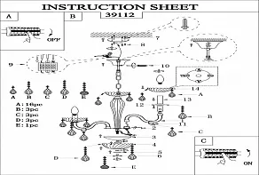 Подвесная люстра Eglo ПРОМО Carpento 39112