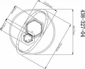 Накладной светильник Velante 438 438-327-04