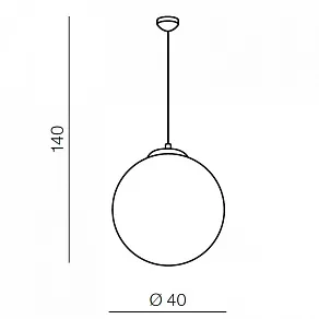 Подвесной светильник Azzardo White ball 40 AZ1328