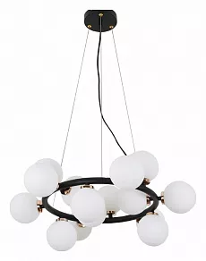 Подвесная люстра LUMINA DECO Marsiada LDP 6033-15 BK+GD