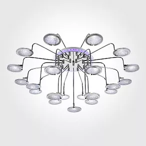 Потолочная люстра Eurosvet 80109 80109/21 хром/синий+фиолетовый