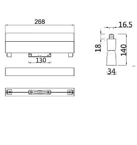 Накладной светильник Maytoni BASIS TR013-2-20W4K-W