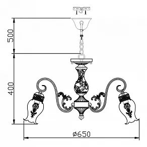 Подвесная люстра Maytoni Elegant 22 ARM321-06-G