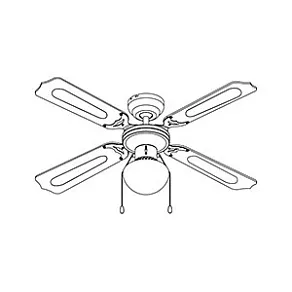 Светильник с вентилятором Globo Champion 309