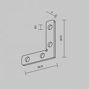 Крепление для трека Maytoni Accessories for tracks Exility TRA034D-CL-42S