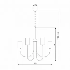 Подвесная люстра Eurosvet Abbey 60164/10 никель Smart