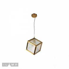 Подвесной светильник iLamp Square 8970-1B GLD