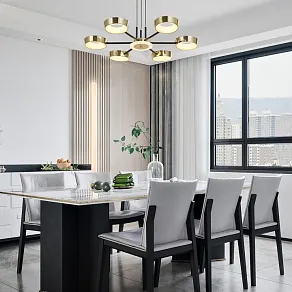 Подвесная люстра Arte Milano Ferrara-71079 271079/6 BK/GD