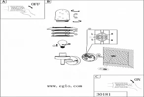 Светильник на штанге Eglo Mouna 30181