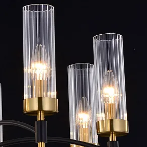 Подвесная люстра ILLUMICO BRASS TUBO IL5177-8PLS-29 BRASS TUBO