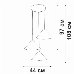 Подвесной светильник Vitaluce V3093 V3093-0/3S