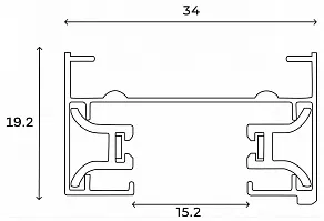 Трек накладной Hesby Lighting Skylite HSBL_0212