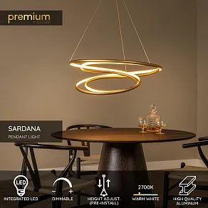 Подвесной светильник Lucide Sardana 52400/74/02