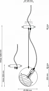 Подвесной светильник Lucia Tucci Narni 3 NARNI 1942.1 gray-green