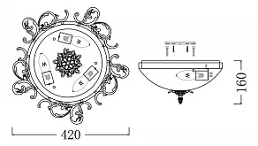 Накладной светильник Maytoni Speria CL900-03-G