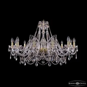 Подвесная люстра Bohemia Ivele Crystal 1411 1411/12/360 G