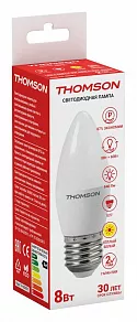 Лампа светодиодная Thomson Candle E27 8Вт 3000K TH-B2021