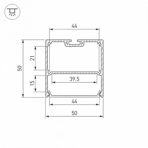 Профиль накладной Arlight SL-LINE 39982