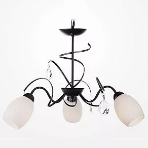 Подвесная люстра Eurosvet 60033 60033/3 черный с серебром