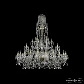 Подвесная люстра Bohemia Ivele Crystal 1411 1411/24+6+6/530/XL-165 G